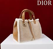 Dior Medium Toujours Bag Beige Macrocannage - 2