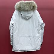 Canada Goose Citadel Parka Fur Down Jacket In White - 6