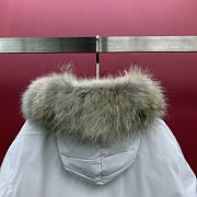 Canada Goose Citadel Parka Fur Down Jacket In White - 5