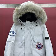 Canada Goose Citadel Parka Fur Down Jacket In White - 4