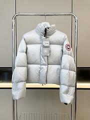 Canada Goose Cypress Logo Coat In White - 1