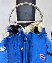 Canada Goose Expedition Logo Patch Hooded Parka Blue - 3