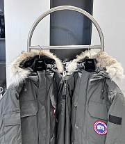 Canada Goose Expedition Logo Patch Hooded Parka Dark Gray - 3