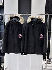 Canada Goose Expedition Logo Patch Hooded Parka Black - 1