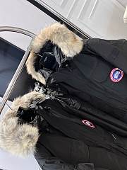 Canada Goose Expedition Logo Patch Hooded Parka Black - 5