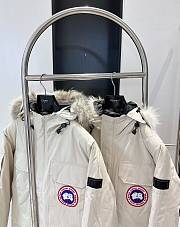 Canada Goose Expedition Logo Patch Hooded Parka White - 4