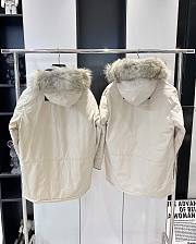 Canada Goose Expedition Logo Patch Hooded Parka White - 3