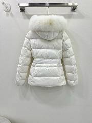 Moncler Brasseurs Short Down Jacket White - 6