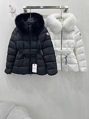 Moncler Brasseurs Short Down Jacket White - 4