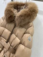 Moncler Brasseurs Short Down Jacket Brown - 5