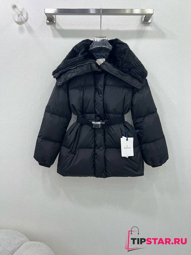 Moncler Brasseurs Short Down Jacket Black - 1