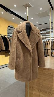 Max Mara Teddy Bear Jacket In Dark Brown - 1