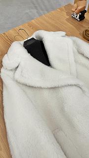 Max Mara Teddy Bear Jacket In Dark White - 4