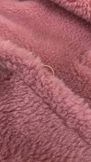 Max Mara Teddy Bear Jacket In Dark Pink - 2