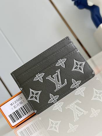 Louis Vuitton Double Card Holder Olive Green