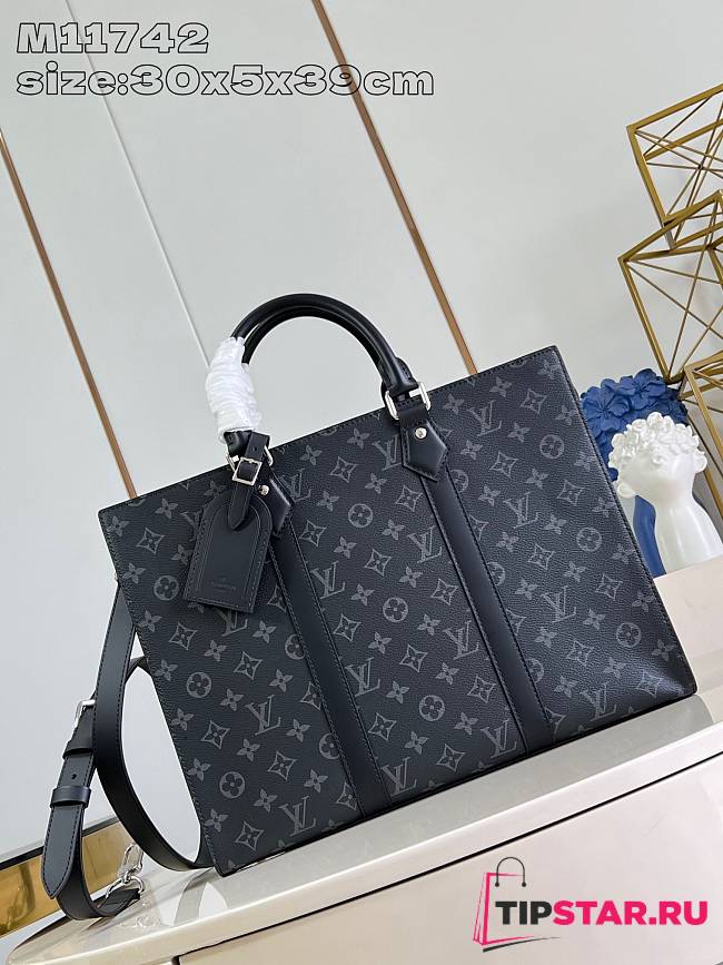 Louis Vuitton Sac Plat Horizontal Zippe Monogram Eclipse - 1