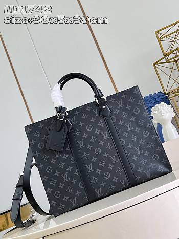 Louis Vuitton Sac Plat Horizontal Zippe Monogram Eclipse