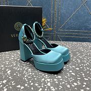 Versace Medusa Platform Sandals Light Blue - 1