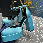 Versace Medusa Platform Sandals Light Blue - 5