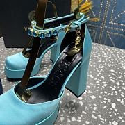 Versace Medusa Platform Sandals Light Blue - 4