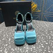 Versace Medusa Platform Sandals Light Blue - 2