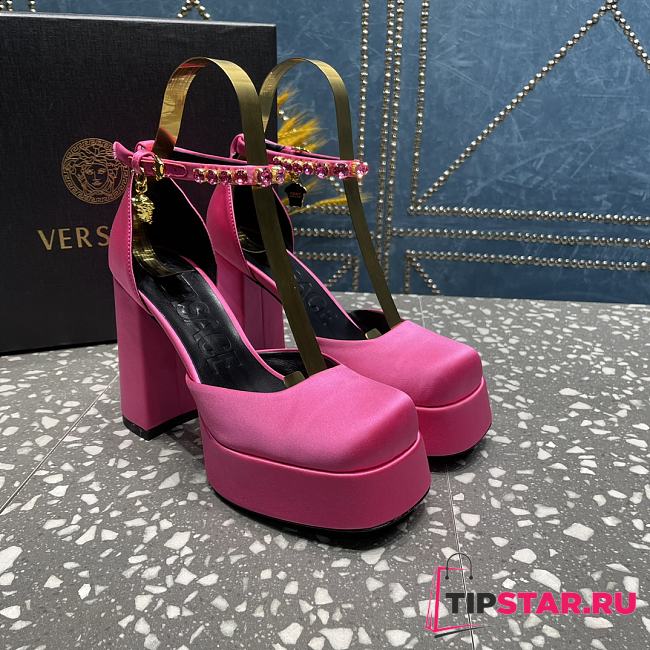 Versace Medusa Platform Sandals Pink - 1