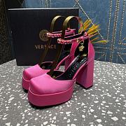 Versace Medusa Platform Sandals Pink - 5