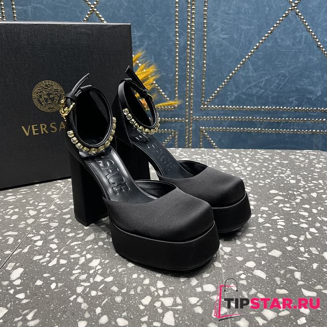 Versace Medusa Platform Sandals Black - 1