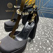 Versace Medusa Platform Sandals Black - 6