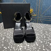 Versace Medusa Platform Sandals Black - 5