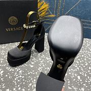 Versace Medusa Platform Sandals Black - 4