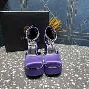 Versace Medusa Platform Sandals Purble - 5