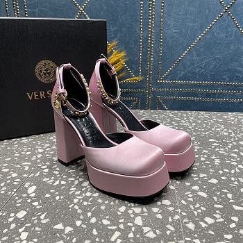 Versace Medusa Platform Sandals Light Pink