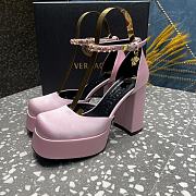 Versace Medusa Platform Sandals Light Pink - 4