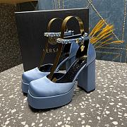 Versace Medusa Platform Sandals Blue - 3