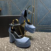 Versace Medusa Platform Sandals Blue - 2