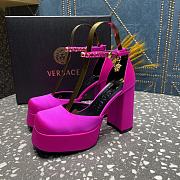 Versace Medusa Platform Sandals Dark Pink - 6