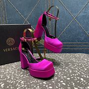 Versace Medusa Platform Sandals Dark Pink - 4