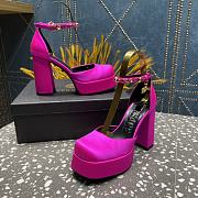 Versace Medusa Platform Sandals Dark Pink - 3