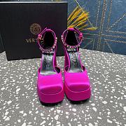 Versace Medusa Platform Sandals Dark Pink - 2