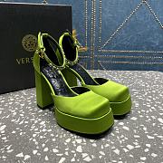 Versace Medusa Platform Sandals Green - 1