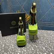 Versace Medusa Platform Sandals Green - 6