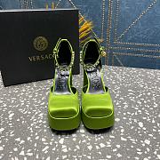 Versace Medusa Platform Sandals Green - 5