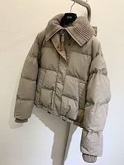 Dior Down Jacket In Dark Beige - 5