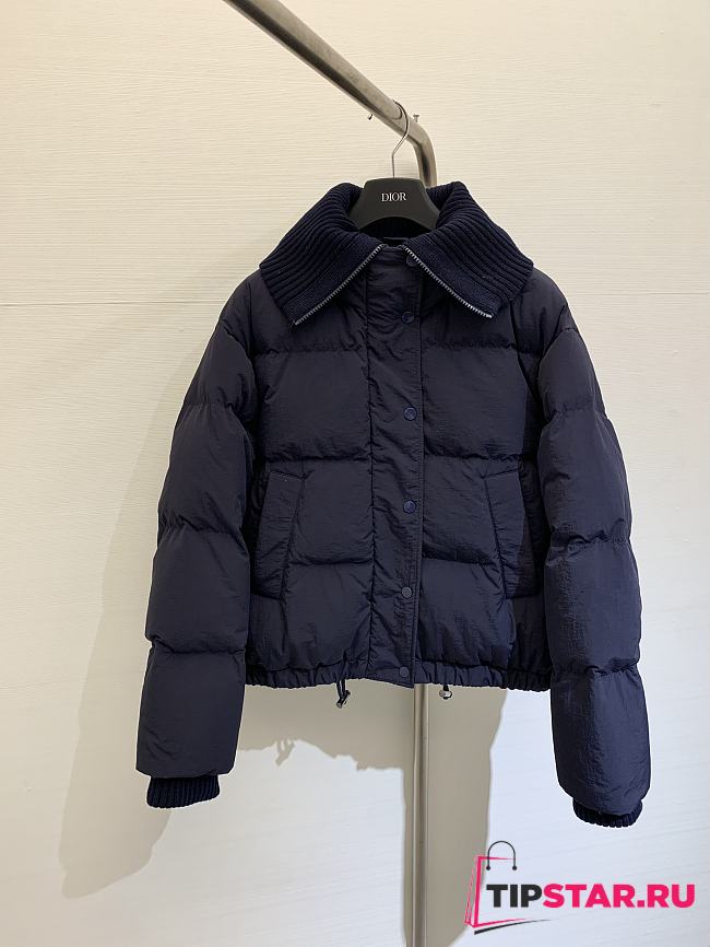 Dior Down Jacket In Dark Blue - 1