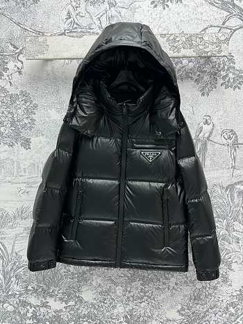 Prada Down Jacket In Black