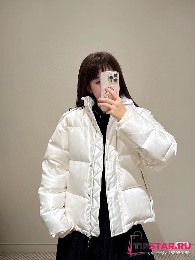 Louis Vuitton Short Down Jacket In White - 1