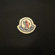 Moncler Long Sleeve Polo Shirt in Navy Black - 5