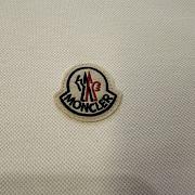 Moncler Long Sleeve Polo Shirt in White - 4