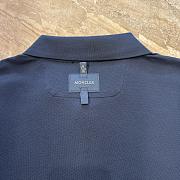 Moncler Long Sleeve Polo Shirt in Navy Blue - 6